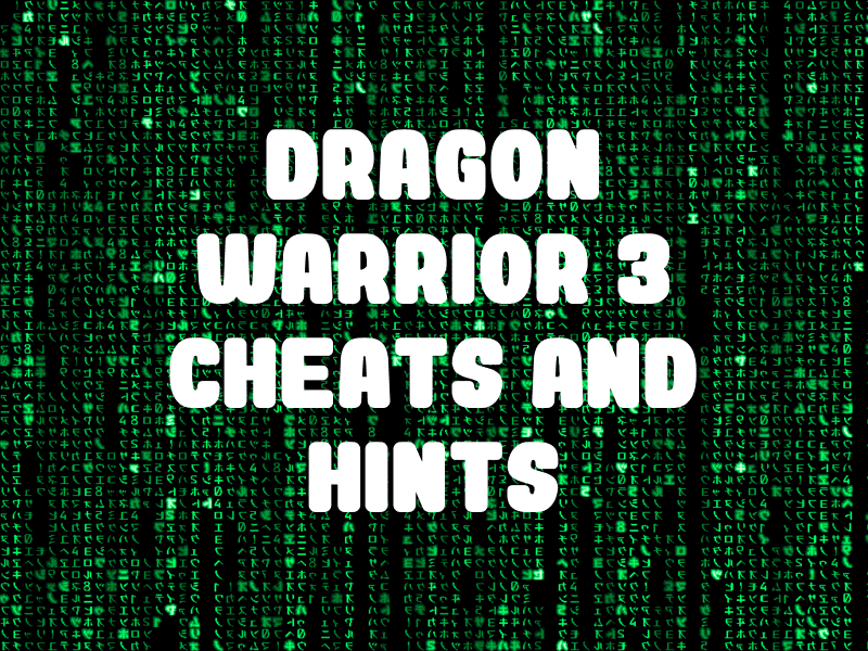 dragon warrior 3 game boy color gameshark codes