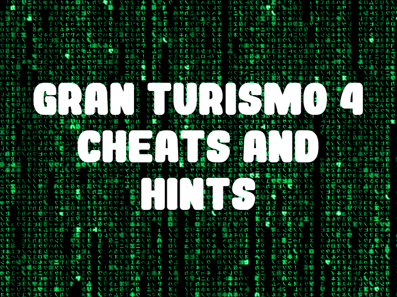 Gran Turismo 4 Cheats and Hints for PlayStation 2