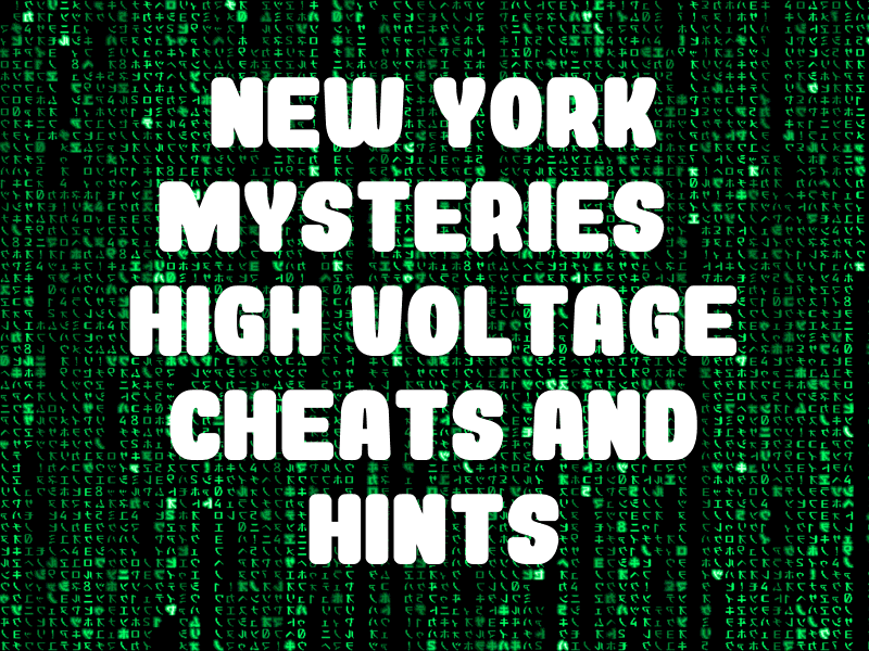 New York Mysteries: High Voltage Collection Edition Cheats