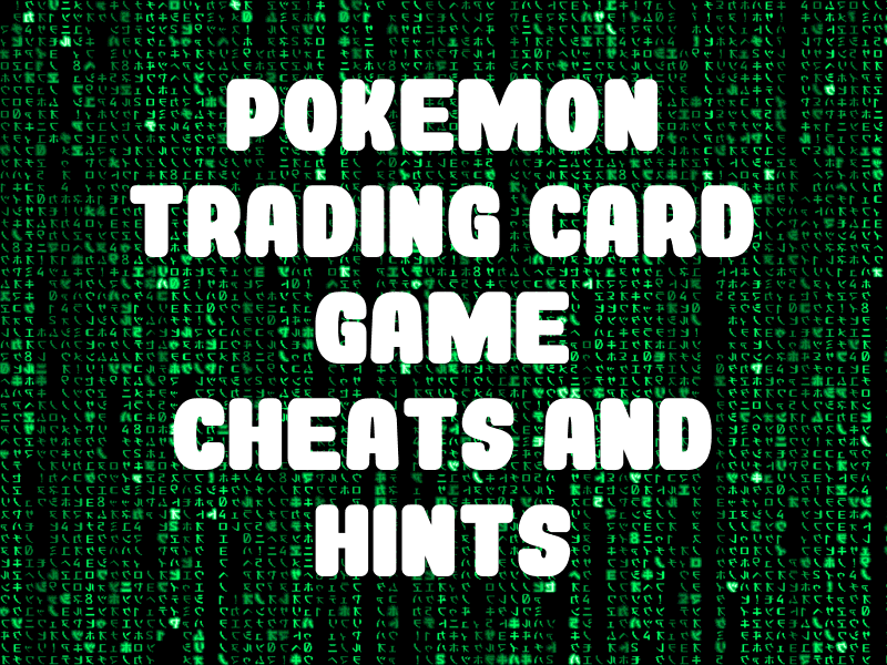 Gøre klart hjemmehørende parti Pokemon Trading Card Game Cheats and Hints for GameBoy Color