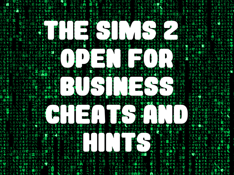 Sims 2 Open For Business Cheats Business Perks - Colaboratory