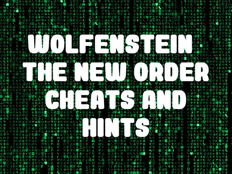 Wolfenstein: The New Order Cheats For Xbox 360 PlayStation 3 PC