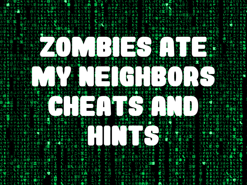 Zombies Ate My Neighbors Sega Genesis Game Genie Cheats Zombies Ate My Neighbors Sega Genesis Game Genie Cheats